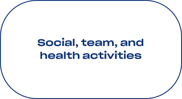 social, team and health activities