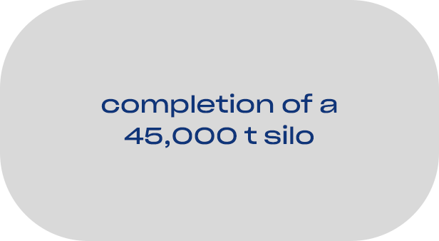 completion of a 45000t silo