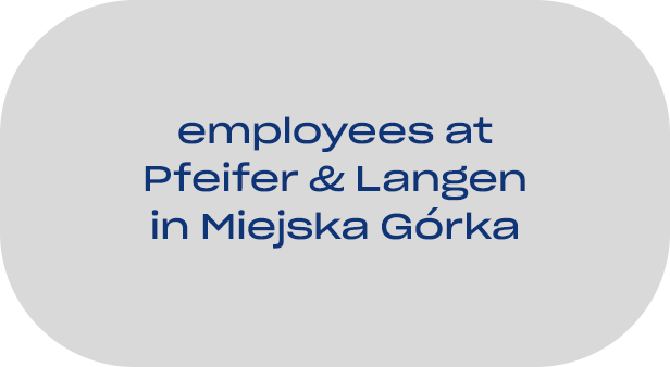 employees at Pfeifer & Langen in Miejska Gorka