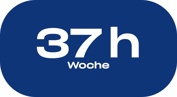37 Stunden die Woche