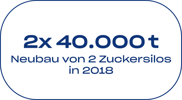 zwei Mal 40000 Tonnen Neubau von zwei Zuckersilos in 2018