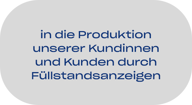 in die Produktion unserer Kundinnen und Kunden durch Füllstandsanzeigen