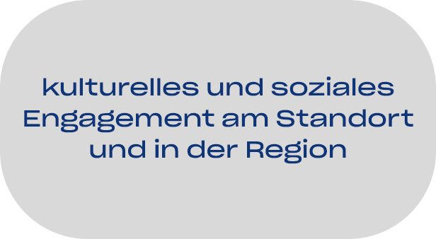 kulturelles und soziales Engagement am Standort und in der Region
