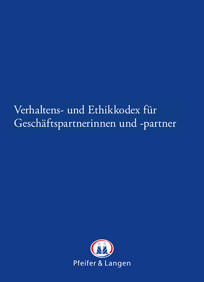 Pfeifer & Langen: Code of Conduct (deutsch, PDF)