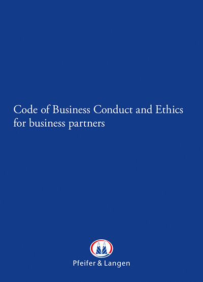 Pfeifer & Langen: Code of Conduct (english, PDF)
