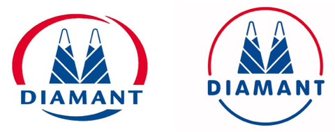 Diamant Zucker: Logo alt und neu (2021)